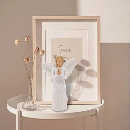 Guardian Angel Figurine, Graduation Memorial Gifts for Her, Best Friend Birthday Gifts for Women, Angel Gift to Express Friendship Sympathy Gratitude Bereavement, Hand-Painted Sculpted Figure