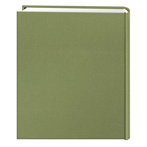 Fabric Frame Cover Photo Album 200 Pockets Hold 5x7 Photos, Sage Green - color: Green