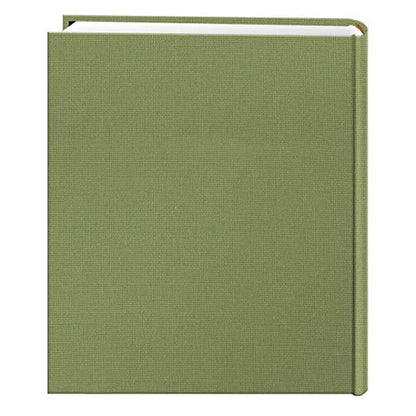 Fabric Frame Cover Photo Album 200 Pockets Hold 5x7 Photos, Sage Green - color: Green