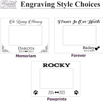 My Personal Memories Custom Personalized Dog Loss Memorial Pet Remembrance Picture Frame (Red) - color: Red