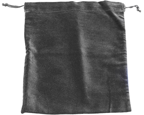 Large Gray Velvet Cremains Bag for Ashes - Large Size 10"L x 12"H - for Holding 230 Cubic Inches of Pet or Human Cremains - Includes Plastic Bag for Ashes - color: Gray, size: Large