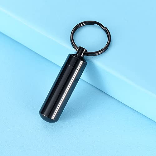 RIPFEVURN 3 Pack Cremation Jewelry Cylinder Urn Keychain for Ashes for Women Men Memorial Keepsake Pendant