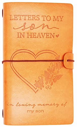 XPL Son Memorial Remembrance Gift-Bereavement Gift-Refillable Travel Photo Diary Journal-Those We Love Don't Go Away-Letters to My Son in Heaven,In Loving Memory-Sympathy Gifts for Loss of Son - style: 16-Letters to My son in Heaven