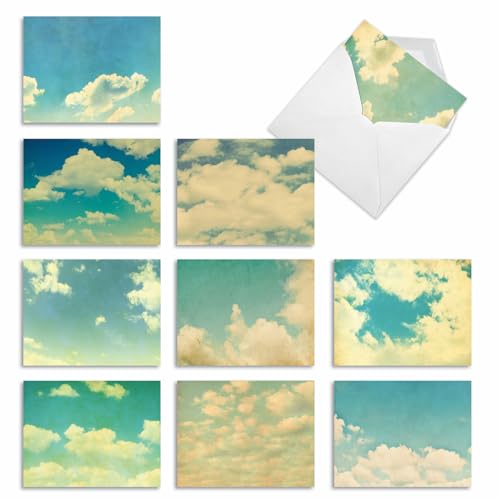The Best Card Company - Box of 10 All Occasion Cards Blank (4 x 5.12 Inch) - Scenic Landscape Cards Assorted - Cloud 9 M2036 - style: Cloud 9
