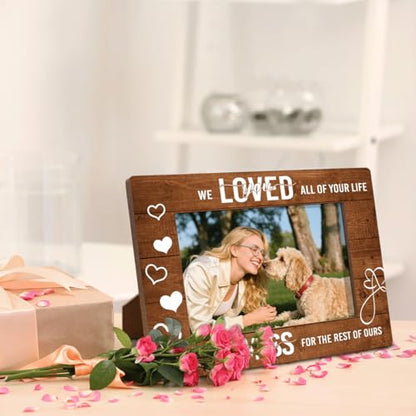 Pet Memorial Wooden Picture Frames, We Loved You All of Your Life, Tabletop Memorial Remembrance Photo Frame, Dog Loss Sympathy Gift for Dog Cat Lovers Owners 7.9 * 5.7inches - color: Style 19