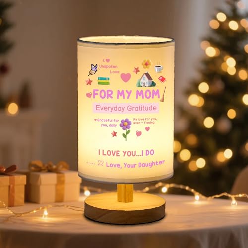 WSYEAR Custom Mom Birthday Gifts from Daughter Son, Gift Ideas for Mom Grandma Mama Nana from Kids Grandkids,Beautiful Mother Lamp Gifts for Home Decoration - color: Custom Mom
