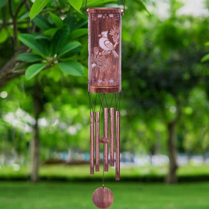 FSVGYY Solar Red Bird Wind Chime 30 Inch Metal Outdoor Hanging Light - color: Wind Chimes Bird