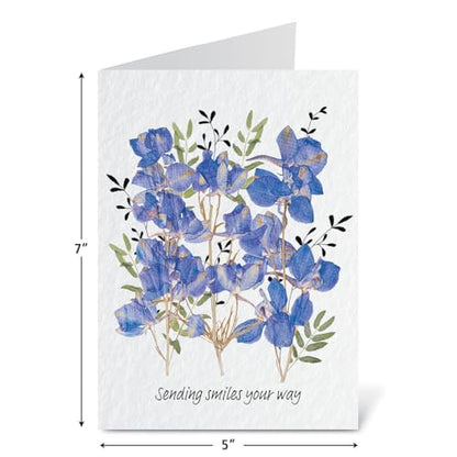 Current Thinking of You Cards | Pressed Flowers, 20 Count, 10 Designs, 5" x 7" Folded, Envelopes Included, Value Pack - style: Pressed Flowers