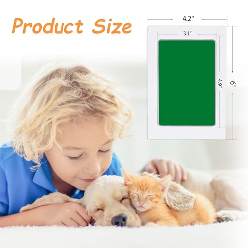 DeerZone Inkless Paw Print Kit,Dog Paw Print Kit,Dog Nose Print Kit - color: Colors, size: Medium-Large 4 Pack
