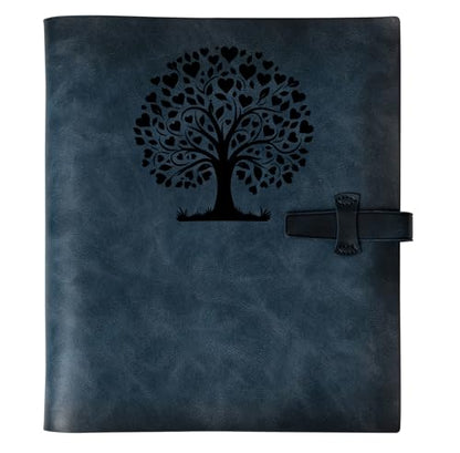 Photo Album 4x6 300 Photos,Genuine Leather Photo Albums with Writing Space with 30 Writing Paper, Travel Family Wedding Kids Graduation Ultrasound Baby Picture Album Scrapbook Photo Album（Love Tree） - color: Love Tree