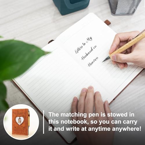 Letters to My Mom in Heaven:3 Pcs Memorial Gifts for Loss of Mom A5 Grief Journal Travel Diary with Heart Photo Window in Cover, Pocket Hug PU Leather Keychain& Pen, Loss of a Mother Sympathy Gift - style: Mom