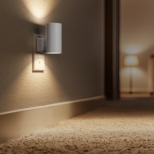 Night Lights Plug into Wall, Modern LED Night Light Plug in | Dusk to Dawn Sensor, Soft White 3000K, 0-100LM Adjustable Brightness, Dimmable NightLight, Stairway, Hallway, Bedroom, 2 Pack - color: White-3000K, size: 2 Pack