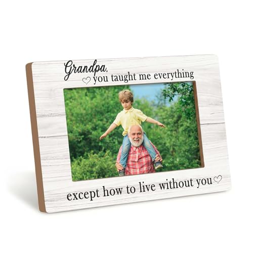 Grandpa Memorial Gifts Picture Frame 4x6, In Loving Memory Wooden Photo Frame, Memorial Gifts for Loss of Grandpa, Sympathy Bereavement for Grandpas Picture Photo Frames Decor for Desk Table - color: color-4