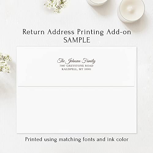 White Floral Cherry Blossom Sympathy Thank You Cards, Blue-Gray & White