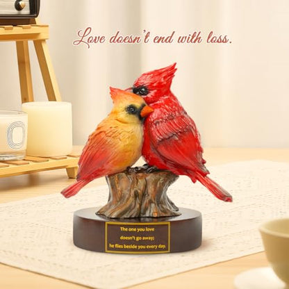 Tian Zhun Cardinal Memorial Gifts Sympathy Gifts for Loss of Loved One Husband Wife Bereavement Gift Cardinal Figurine Statue