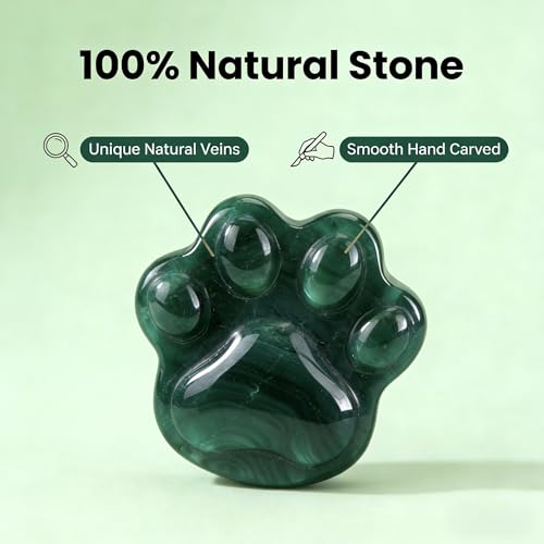 Natural Indian Agate Pet Memorial Gift Set with Paw Print Stone & Bracelet - color: Indian Agate Memorial Gift Set