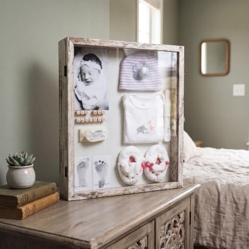 16x20 Wedding Bouquet Shadow Box Display Case,White - color: White, size: 16*20