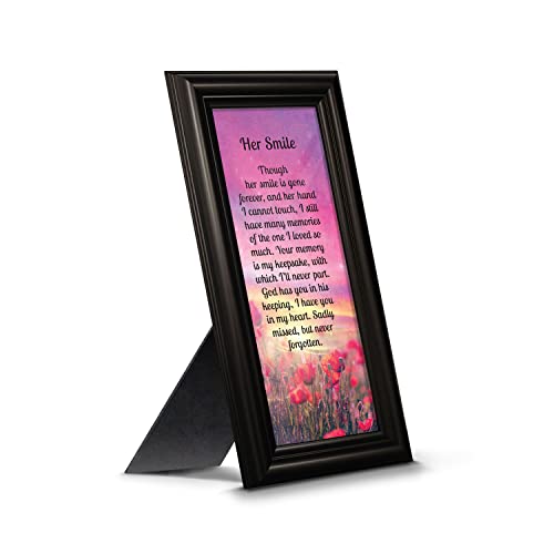 Crossroads Home Décor Sympathy Gifts for Loss of Mother, Condolence Gift, In Loving Memory Memorial Gifts for loss of Wife Picture Frame, 7366B - color: Black