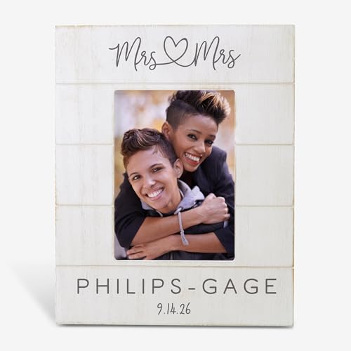 Infinite Love 5x7 Vertical Shiplap Wedding Picture Frame - size: 5" x 7" Vertical