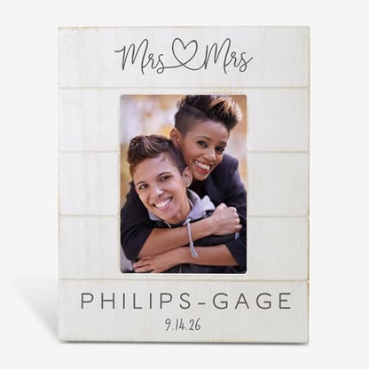 Infinite Love 5x7 Vertical Shiplap Wedding Picture Frame - size: 5" x 7" Vertical