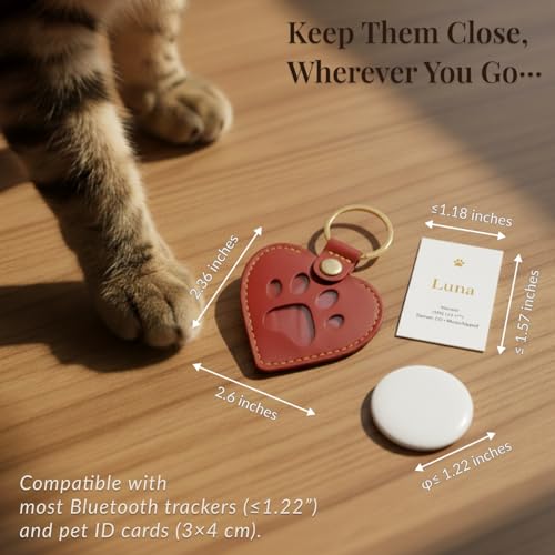 Pet Fur Keepsake Keychain - Dog Hair & Cat Fur Memory Charm, Pet Memorial Gift for Dog and Cat Lovers （Red+Black，2-Piece Basic）