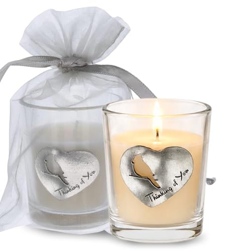 Whitney Howard Designs Thinking of You Memorial Candle - Sympathy Grief Gift for Loss of Mom, Father, Grandmother, Grandfather, Husband, Wife, Loved One - Funeral Bereavement Gift - color: Thinking of You