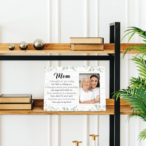 JANLAN Memorial Gifts for Loss of Mom,Mother Memorial Picture Frame,Bereavement Sympathy Gifts for Loss of Mom,Mommy God Has You in His Arms I Have You in My Heart Photo Frame - style: Loss of Mom-4