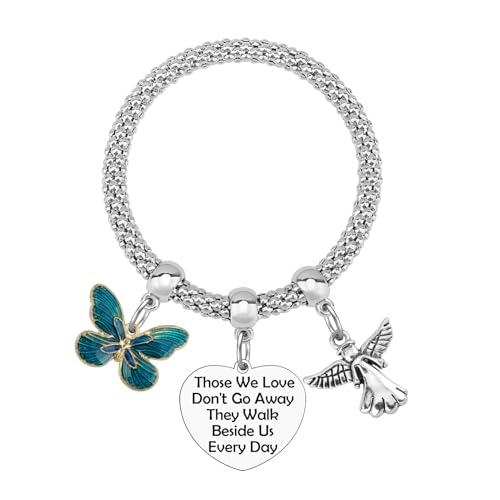 Mxrymvu Memorial Bracelet for Women Memorial Gifts for Loss of Loved Sympathy Gifts for Loss of Loved Remembrance Condolences Gift Stretch Bracelets Bereavement Presnt for for Mom Dad Sister Brother