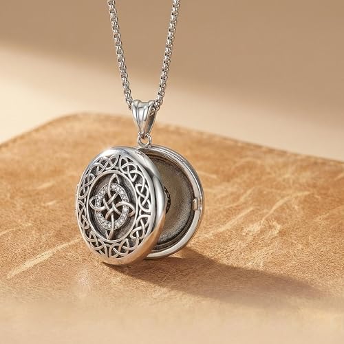925 Sterling Silver Patron Saint Necklace Amulet Miraculous Medal Pendant Jewelry for Men Women with Friendship Talisman Travel Inspirational Gifts - color: black-L