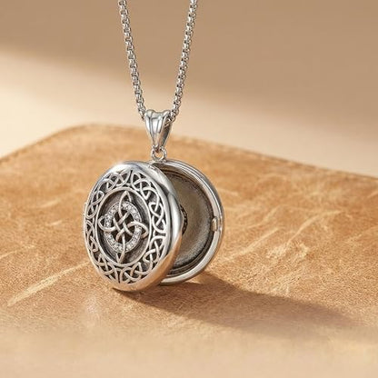 925 Sterling Silver Patron Saint Necklace Amulet Miraculous Medal Pendant Jewelry for Men Women with Friendship Talisman Travel Inspirational Gifts - color: black-L