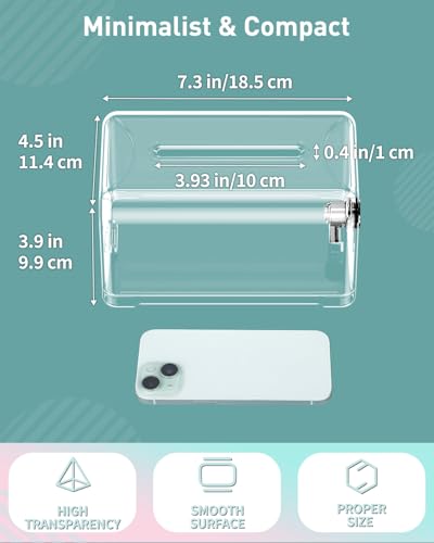 Uniclife 2 Pack 7.3"x4.5"x3.9" Clear Acrylic Donation Boxes with Slot Lock - color: Transparent, size: 2 Pack