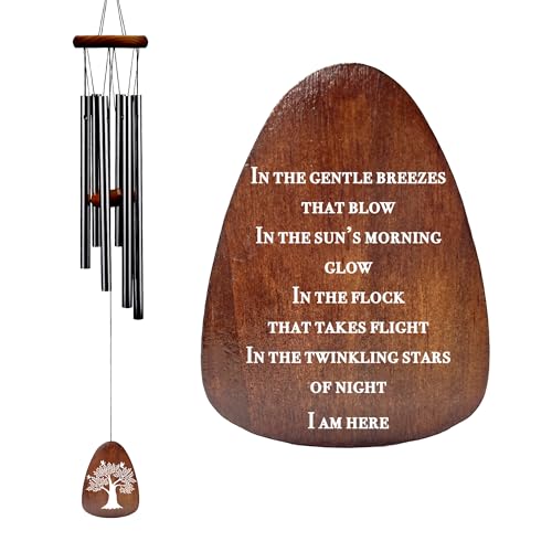 Sympathy Gifts for Loss of Loved One - I Am Here Memorial Wind Chime, Sorry for Your Loss, Condolences Gifts Bereavement Gifts Ideas, in Memory of Loved One Gift