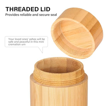 Small Urns for Human Ashes Keepsake with Tree of Life Pattern,Small Cremation Urns for Human Ashes Adult Male Female,Bamboo Scattering Tubes for Human or Pet Ashes,Hold Up to 7.5 Cubic Inches - size: Small,7.5 Cubic Inches