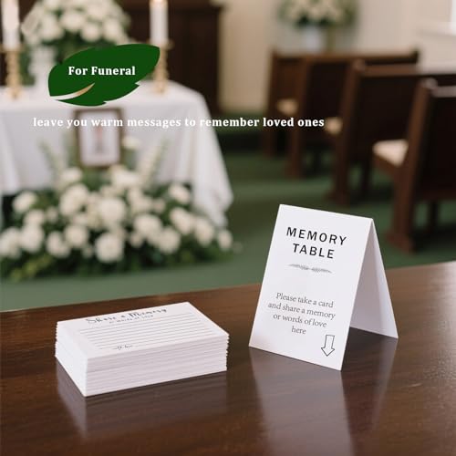 Share a Memory Cards – 30PCS Memory Card for Celebration of Life, Graduation, Wedding, Retirement, Going Away Party and Funeral Keepsake (4" x 6")