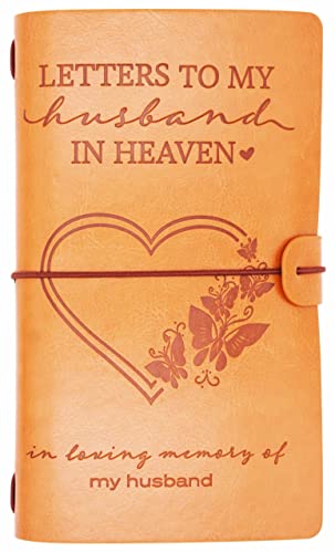 XPL Husband Memorial Remembrance Gift-Bereavement Gift-Refillable Travel Photo Diary Journal-Those We Love Don't Go-Letters to My Husband in Heaven,In Loving Memory-Sympathy Gifts for Loss of Husband - style: 10-Letters to My husband in Heaven