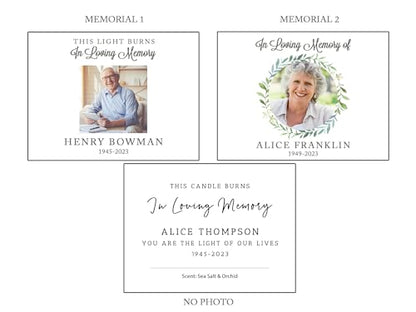 Personalized Memorial Candle Gift | Celebration of Life | Happy Heavenly Birthday | Sympathy Loss of Mother Father | Grief Sympathy and Condolence Gift for Loss of Loved One Mom Dad Brother Remebrance