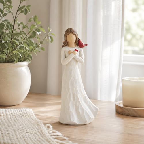 Cardinal Gifts for Women, Angel Cardinal Figurine, Red Cardinal Memorial Gifts for Loss of Loved One, Cardinal Sympathy Gifts for Women, Bereavement Remembrance Gift, Condolence Comfort Keepsake - size: Cardinal
