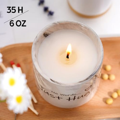 Sympathy Gifts for Loss of Loved One - Bereavement Gift for Loss of Mother Child Thinking of You Gift for Women Hug Candle Grief Present Cheer Up Gifts for After Surgery Condolence Get Well Soon
