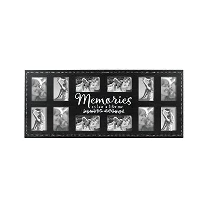 Prinz 12-Opening Memories Collage Picture Frame 36'' X 15.5'', Black (09-DS-84763) - color: Brown, style: Memories Collage