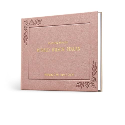 Promot Funeral Guestbook - Guestbook for Funeral Celebration (Rose Gold) - color: Rose Gold