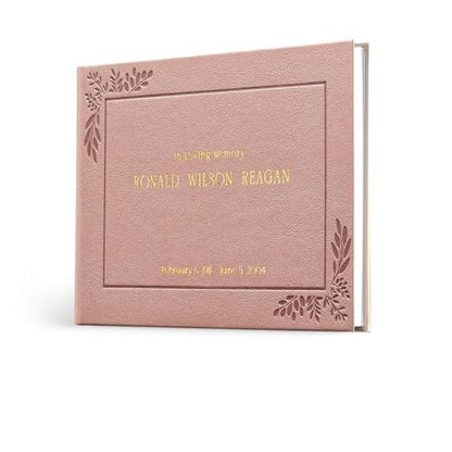 Promot Funeral Guestbook - Guestbook for Funeral Celebration (Rose Gold) - color: Rose Gold