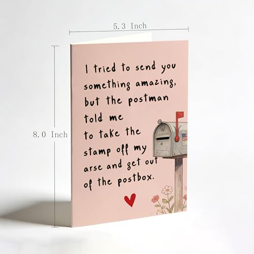 Funny Birthday Card for Women, Men, Dad, Mom, Brother, Sister, Husband, Friend, and Anyone Rude Anniversary Card - color: DTK-297