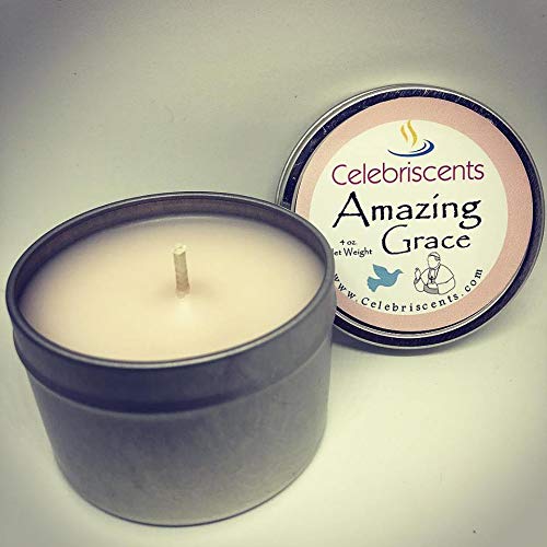 Amazing Grace Floral Heavenly Scented Candle with White Musk Blend