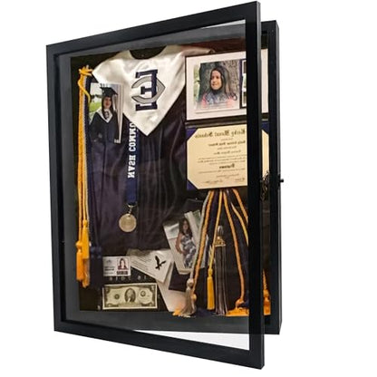 Graduation Shadow Box Frame 13x16,Black - color: Black, size: 13*16
