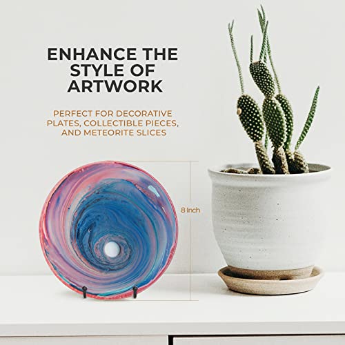 TR-LIFE 3 Pack 3 Inch Plate Stands for Display - Small Easel Holder Stand for Picture, Decorative Plate, Platter, Book, Photo - size: 3 Inch