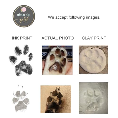 Dog Paw Print Necklace for Women, Custom Cat, Pet Memorial Jewelry Gift - style: One Pendant