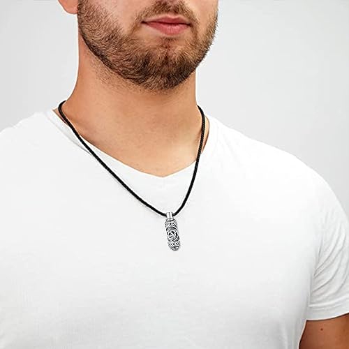 Celtic Urn Necklace for Ashes 925 Sterling Silver Ashes Keepsake Cremation Jewelry Gifts Memorial Gift for Men