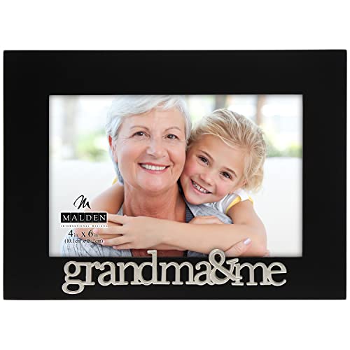 Malden International Designs Grandma and Me Expressions Picture Frame, 4x6, Black - style: Grandma and Me