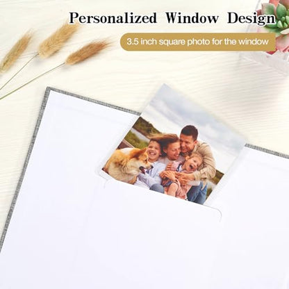 Mublalbum 10x10 Inch 3 Ring DIY Scrapbook Photo Album 80 Pages, White - color: White, size: 10x10 Inch 80 Pages