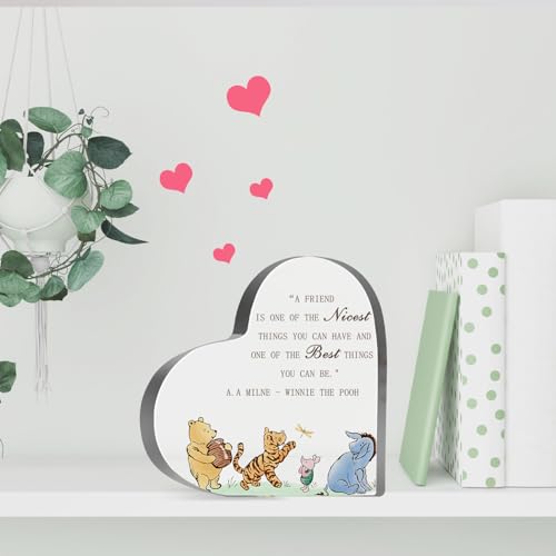 Winnie Thank You Appreciation Gifts for Women, Friendship Keepsake Winnie Sign, Friendship Birthday Presents for Friends Sister Besties, Desk Home Winnie Decorations for Girls - style: Winnie 008